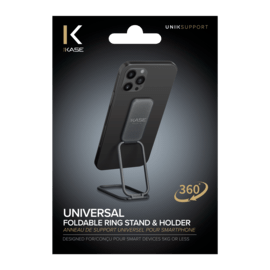 Universal Foldable Ring Stand & Holder, Gun Metal