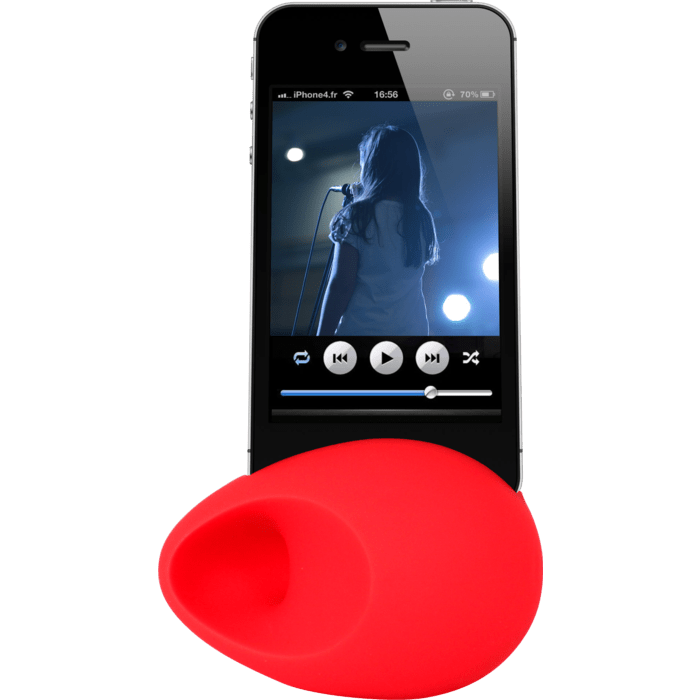 Oeuf Amplificateur de son pour Apple iPhone 5/5s/5C/SE, Rouge