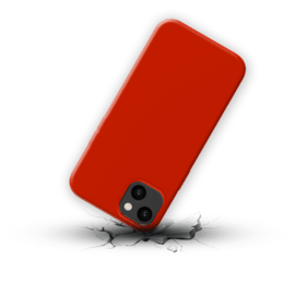 Coque antichoc en gel de silicone doux pour Apple iPhone 14 Plus, Rouge Ardent