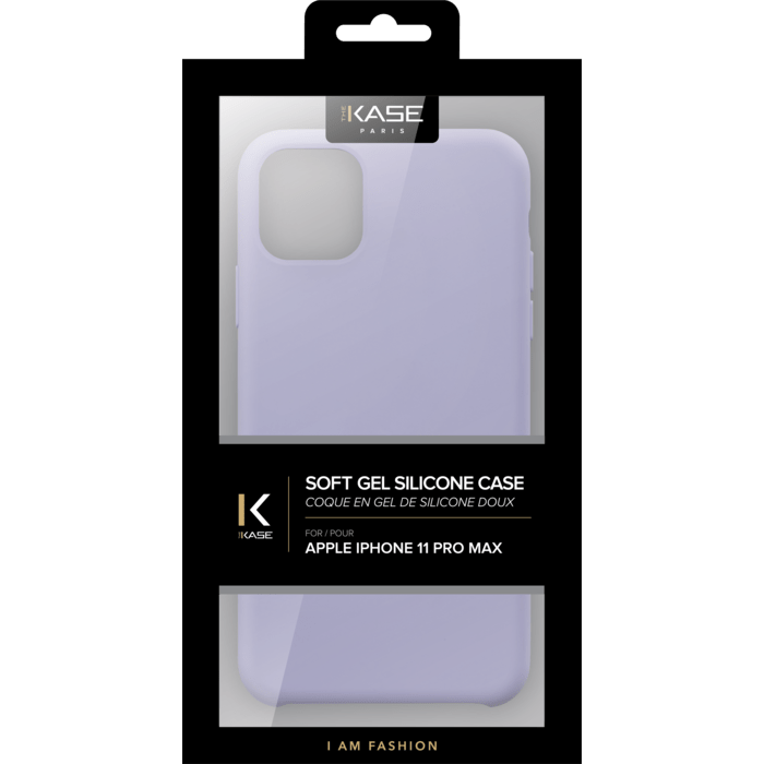 Coque en Gel de Silicone Doux pour Apple iPhone 11 Pro Max, Violet Lilas