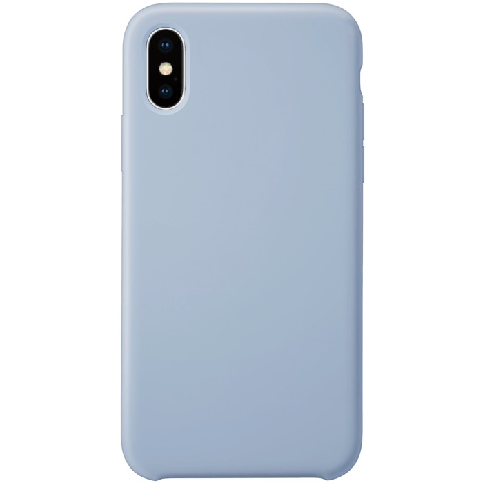 Coque en gel de silicone doux pour Apple iPhone X/XS, Lilas Bleu