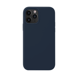 Coque en Gel de Silicone Doux pour iPhone 12/12 Pro, Bleu Oxford