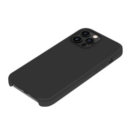 Coque en Gel de Silicone Doux pour Apple iPhone 13 Pro Max, Noir satin