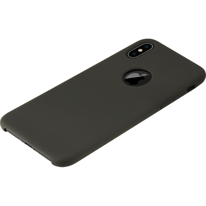 Coque en gel de silicone doux pour Apple iPhone X, Vert olive fonc&eacute;