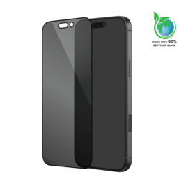 Protection d'&eacute;cran Priv&eacute;e en verre tremp&eacute; (60% verre tremp&eacute; recycl&eacute;) pour Apple iPhone 17 Pro, Noir