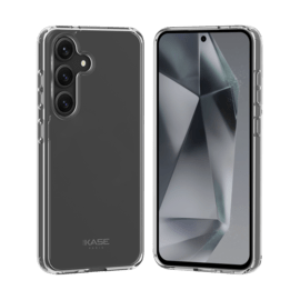 Coque hybride invisible fabriqu&eacute; avec 83% de plastique recycl&eacute; pour Samsung Galaxy S25 5G, Transparente