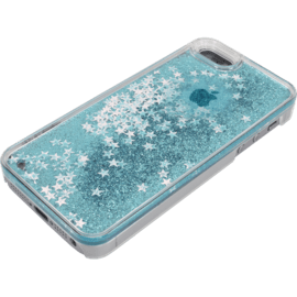 Bling Bling Coque Paillet&eacute;e pour Apple iPhone 5/5s/5C/SE, Bleu Neige