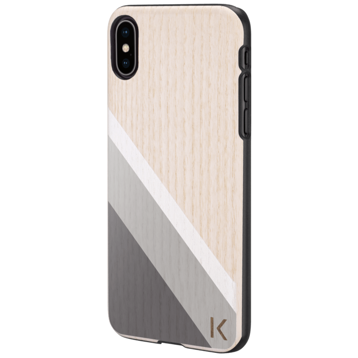 Ash Wood Case for Apple iPhone X/XS, Forest Green