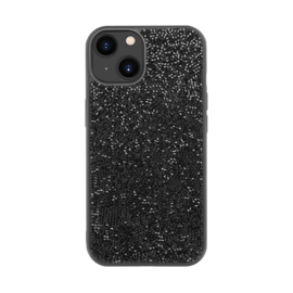 Coque Bling Strass pour Apple iPhone 13, Minuit Noir