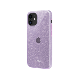 Coque slim&nbsp;paillet&eacute;e &eacute;tincelante pour Apple iPhone 12 mini, Violet