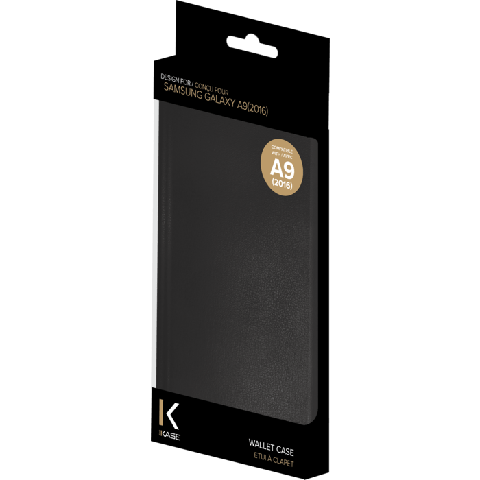 Etui &agrave; clapet pour Samsung Galaxy A9 (2016), Noir