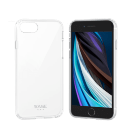 Coque antibactérienne hybride invisible pour iPhone 6/6s/7/8/SE 2020/SE 2022, Transparente