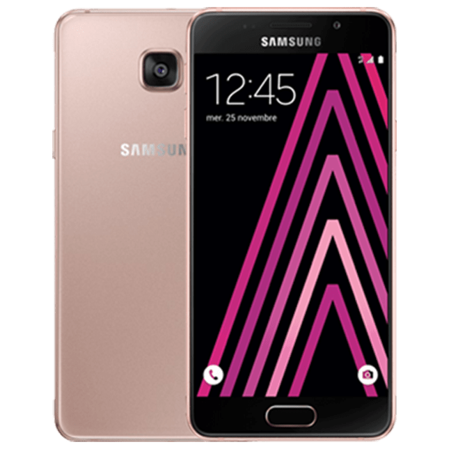 Galaxy A3 (2016) reconditionn&eacute; 16 Go, Rose, d&eacute;bloqu&eacute;