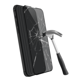 Protection d'écran en verre trempé (100% de surface couverte) pour Apple iPhone 13 Pro Max, Noir