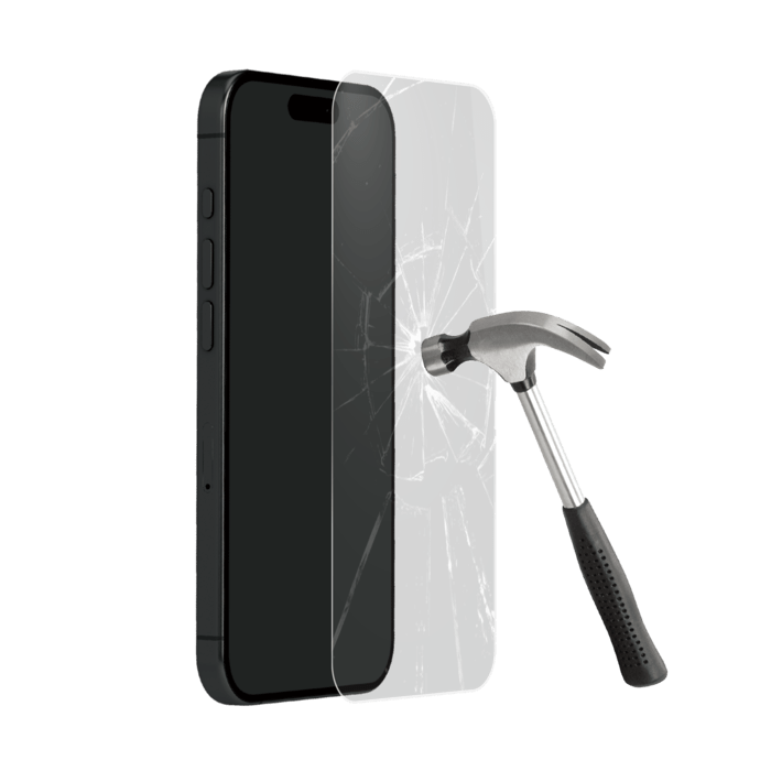 Protecteur d'écran en verre trempé de qualité supérieure pour Apple iPhone 15 Pro, transparent