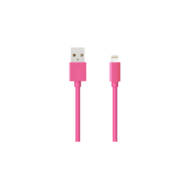 Case Apple MFi certified Lightning Charge/Sync Cable (3M), Hot Pink