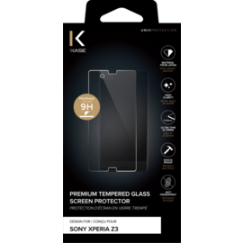 Protection d'&eacute;cran premium en verre tremp&eacute; pour Sony Xperia Z3, Transparent