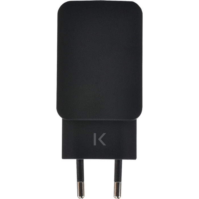 Chargeur Universel Double USB (EU) 3.4A, Noir de Jais
