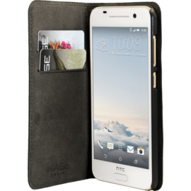 Coque clapet avec pochettes CB & stand pour HTC One A9, Noir