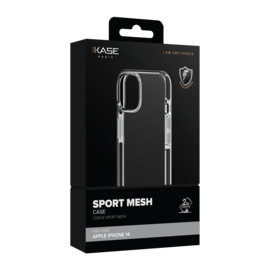 Coque Sport mesh pour Apple iPhone 14, Noir de jais