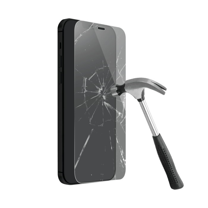 Protection d'écran premium en verre trempé pour Apple iPhone 12/12 Pro, Transparent