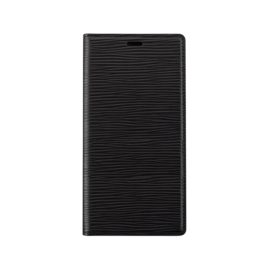 Diarycase 2.0 Coque clapet en cuir v&eacute;ritable avec support aimant&eacute; pour Apple iPhone 12 mini, Noir Minuit