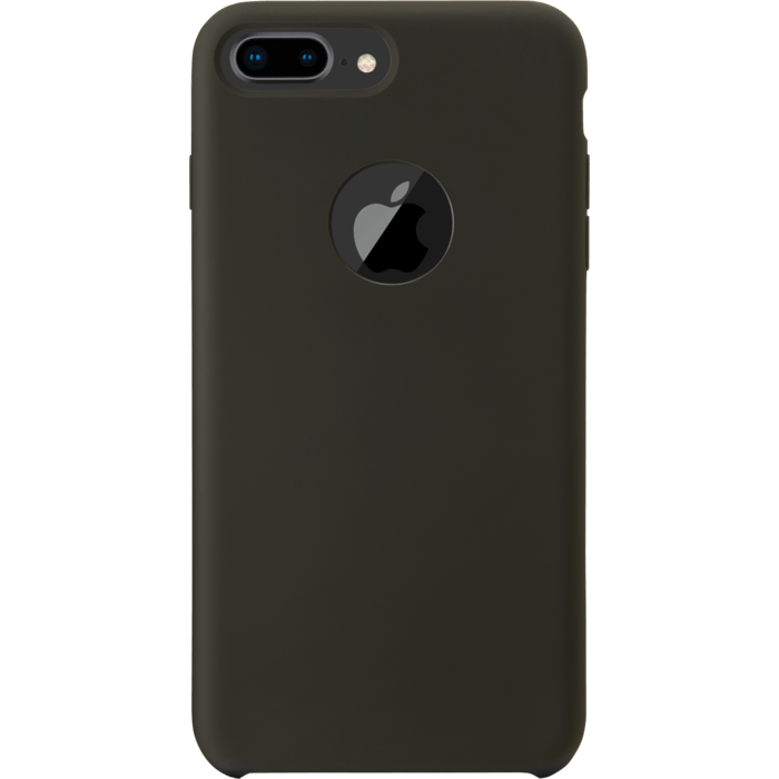 Coque en gel de silicone doux pour Apple iPhone 7plus/8plus, Vert olive fonc&eacute;