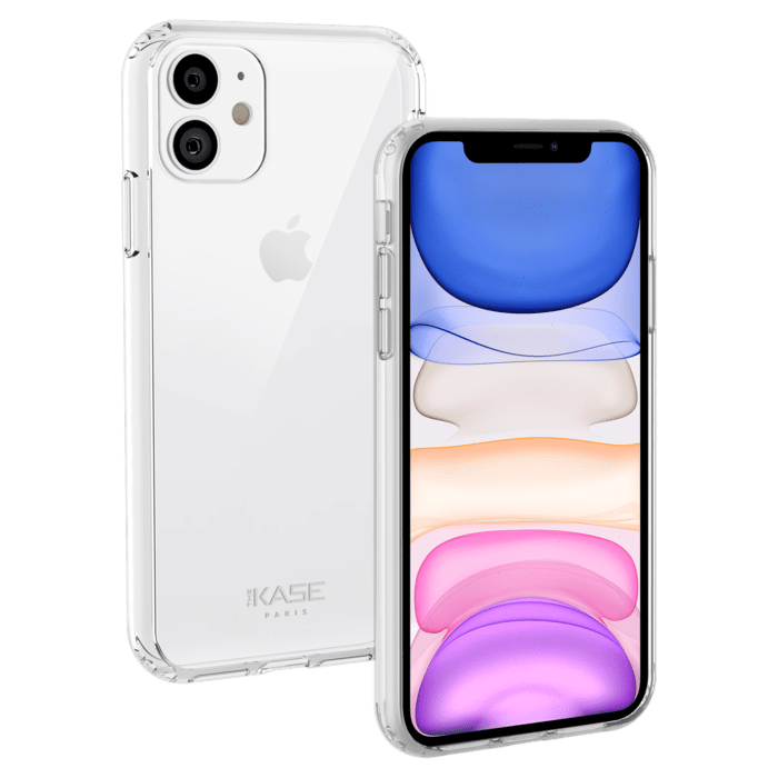 Coque hybride invisible pour Apple iPhone 11, Transparente