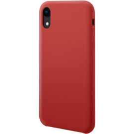 Coque en Gel de Silicone Doux pour Apple iPhone XR, Rouge Ardent