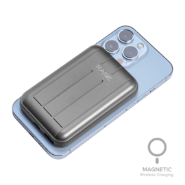 Ricarica wireless magnetica PowerHouse 5000mAh (18,5Wh), grigio siderale