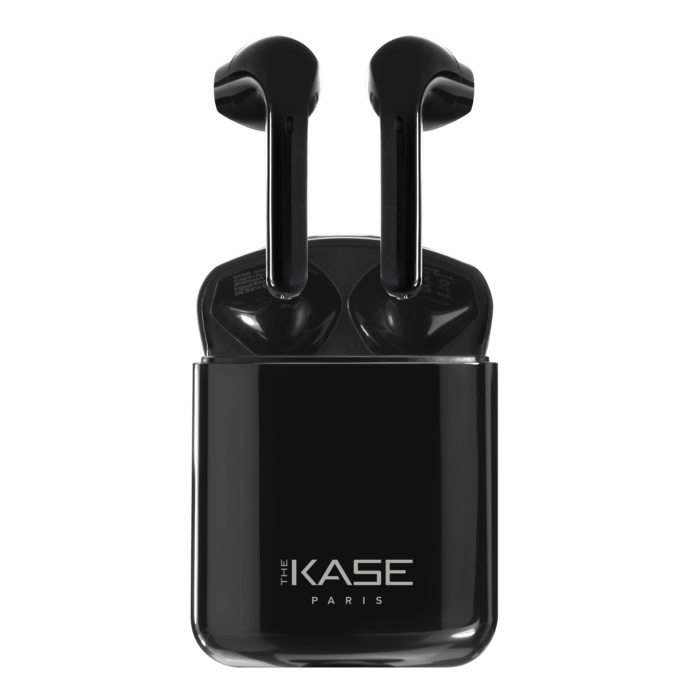 &Eacute;couteurs sans fil Sonik Lite On-Ear avec bo&icirc;tier de chargement, Noir de jais