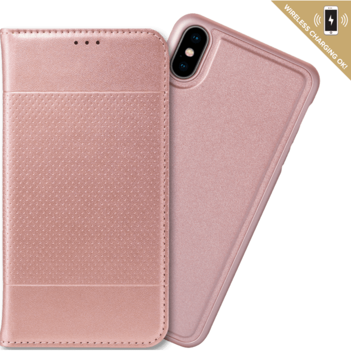 &Eacute;tui et Coque slim magn&eacute;tique 2-en-1 GEN 2.0 pour Apple iPhone XS Max, Or gold