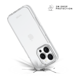 Coque hybride invisible fabriqu&eacute;e &agrave; 83 % de plastique recycl&eacute; pour Apple iPhone 16  Pro Max, transparente