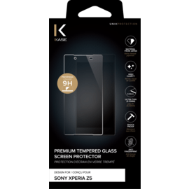 Protection d'&eacute;cran premium en verre tremp&eacute; pour Sony Xperia Z5 premium, Transparent