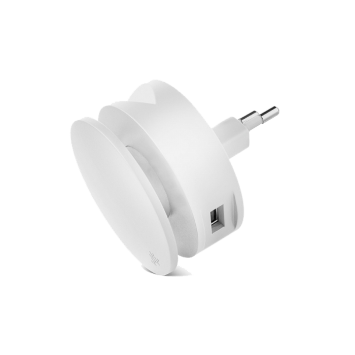 MINI AERO White - Multifonction charger 2 USB ports including phone stand & cable roller