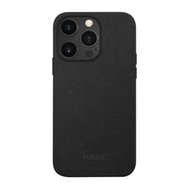 Coque en Su&egrave;de Alcantara pour Apple iPhone 14 Pro Max, Minuit Noir