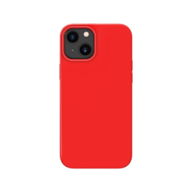 Coque antichoc en gel de silicone doux pour Apple iPhone 13 mini, Rouge Ardent