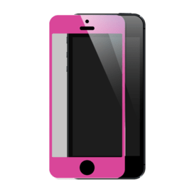Protection d'&eacute;cran premium en verre tremp&eacute; pour Apple iPhone 5/5s/5C/SE, Rose