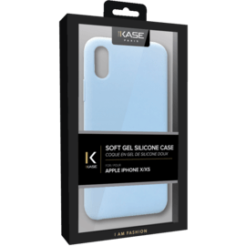 Coque en gel de silicone doux pour Apple iPhone X/XS, Lilas Bleu
