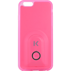 Case Selfie case with Bluetooth Remote Shutter for iPhone 6/6s Plus, Lemonade Pink