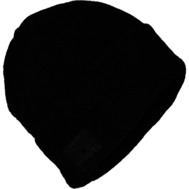 Case Rib-Knit Headphone Beanie, Black