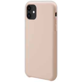 Coque en Gel de Silicone Doux pour Apple iPhone 11, Rose Sable