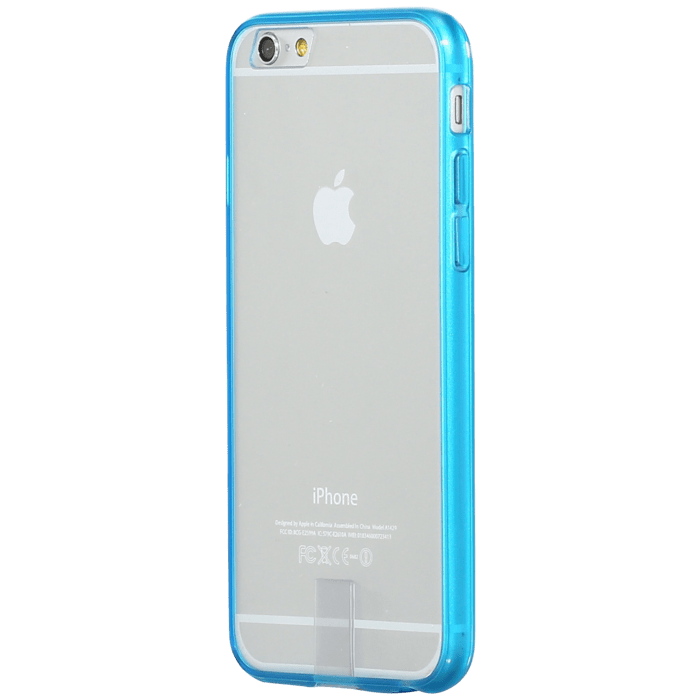 Coque slim transparente pour Apple iPhone 6/6s, Bleu