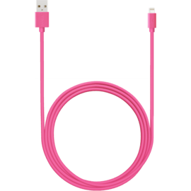 C&acirc;ble Lightning certifi&eacute; MFi Apple Charge/Sync (2M), Pink Bonbon