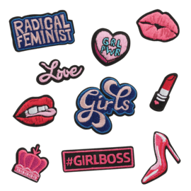 Case Girl Boss Embroidered Stickers