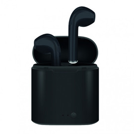 PACK ECOUTEURS TRUE WIRELESS SANS FILS NOIRS + ETUI + CORDONS - SMART CONNECT&reg;