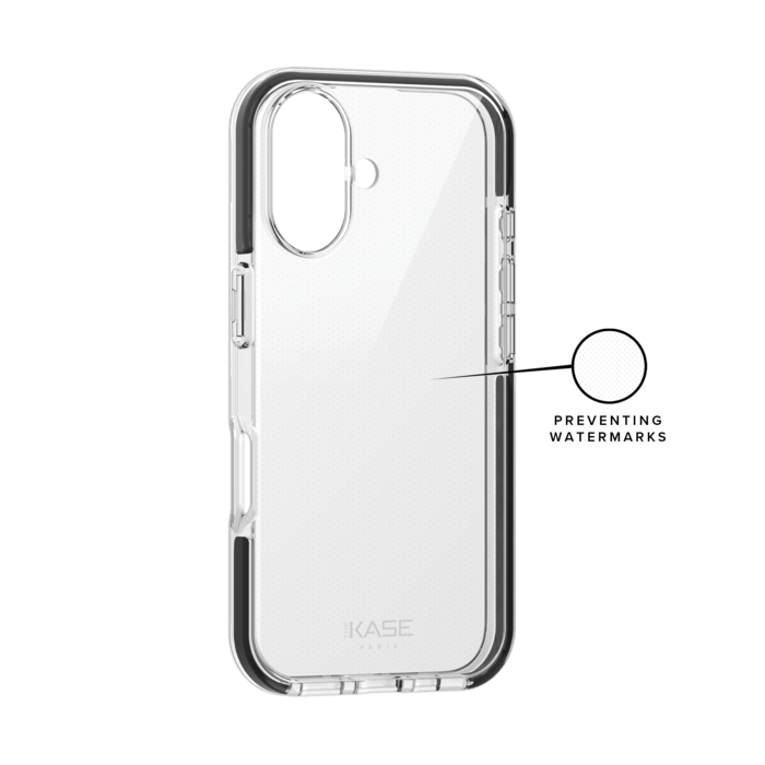 Coque Sport mesh pour 60% de plastique recycl&eacute; Apple iPhone 16, Noir