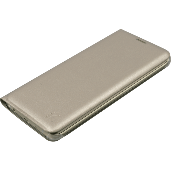 Etui &agrave; clapet pour Samsung Galaxy S6 Edge Plus, Or