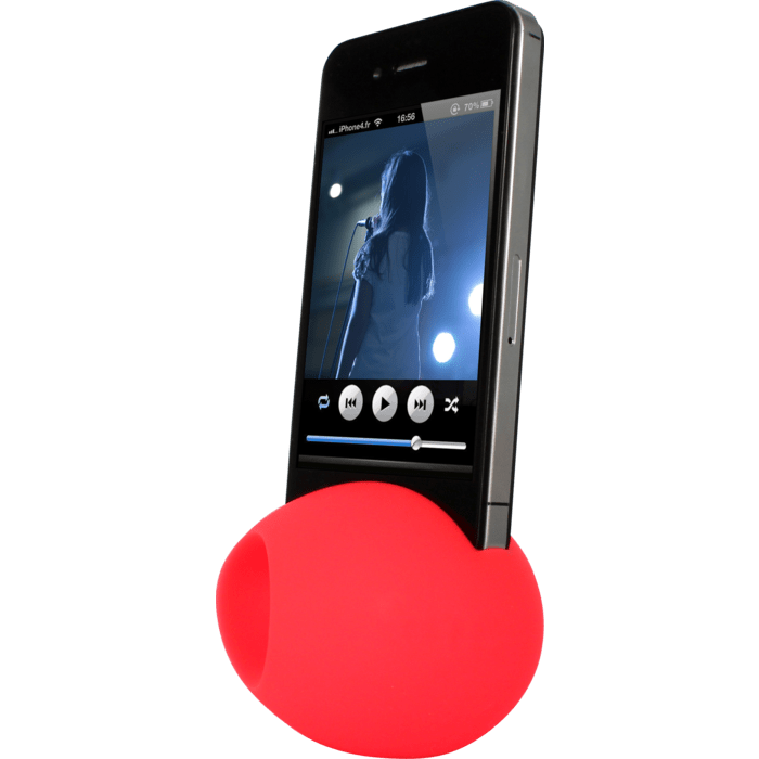 Oeuf Amplificateur de son pour Apple iPhone 5/5s/5C/SE, Rouge