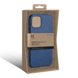 Vegan Bio 100% Zero Waste Antibacterial Case for Apple iPhone 12 mini, Blue